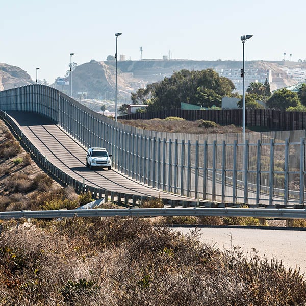 US Border Patrol car