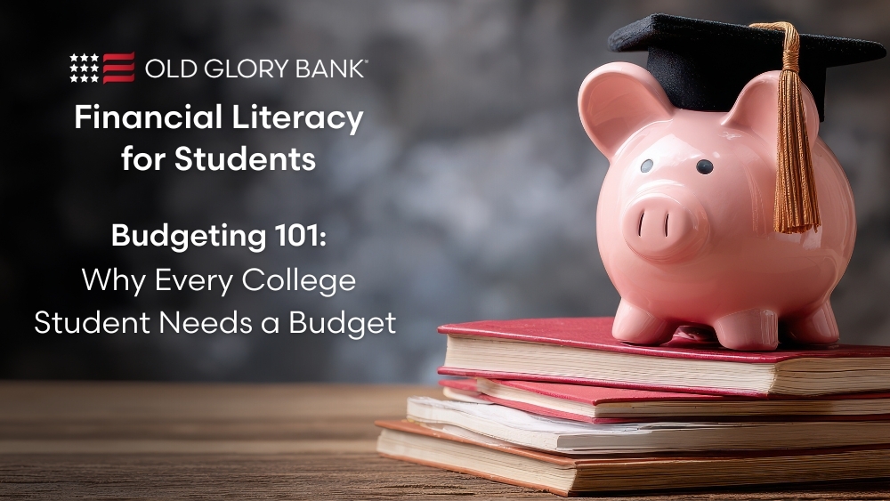 Piggy bank on a stack of books