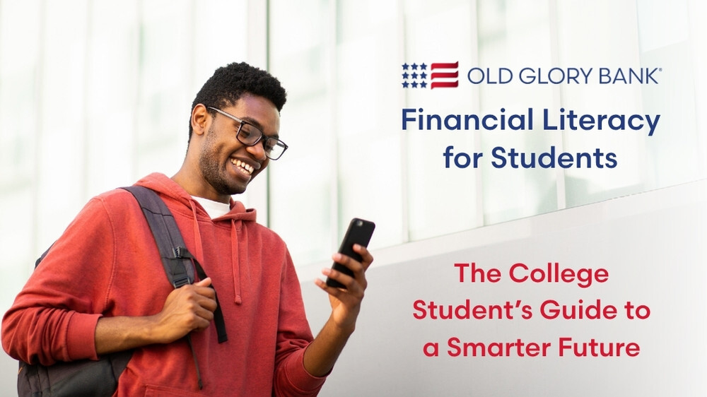 College student on cell phone